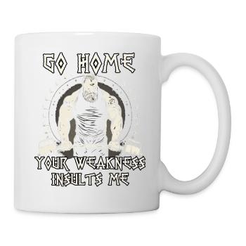 Deadlift Wikinger Nordischer Krieger Wikinger - Tasse - Weiß - Rechts