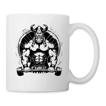 Soulevé de terre Nordmann Athlètes Athlètes Vikings - Mug blanc - blanc - Droite