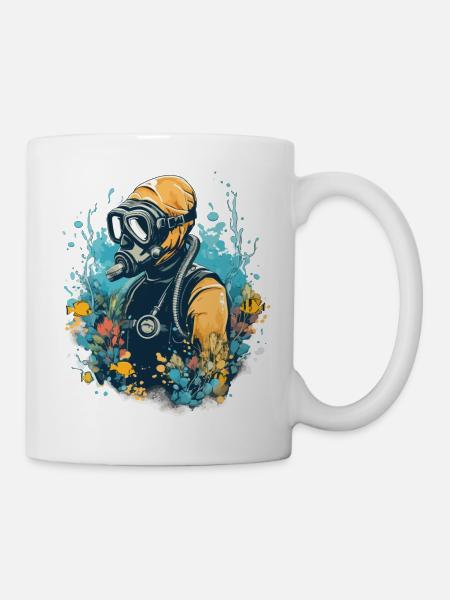 Thierry le plongeur - Mug blanc - blanc