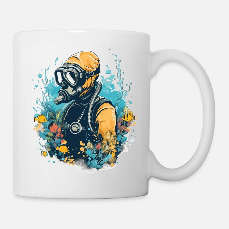 Thierry le plongeur - Mug blanc - blanc