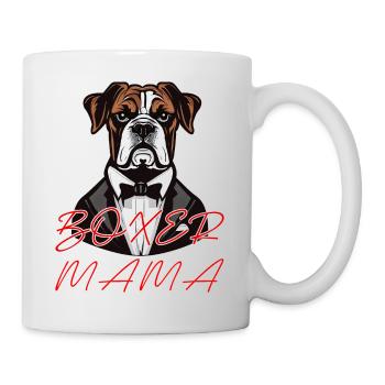 Boxer chien Mama - Mug blanc - blanc - Droite