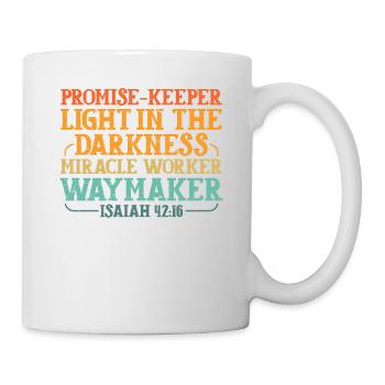 Verheißungsbewahrer Licht In Der Finsternis - Tasse - Weiß - Rechts