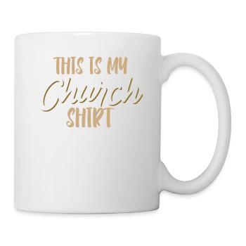 This is my church Christian faith in God - Mug - white - Right