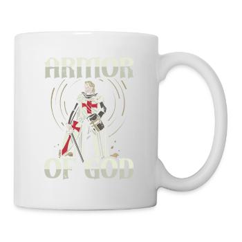 Armor of God Templar Knight Christian Faith - Mug - white - Right