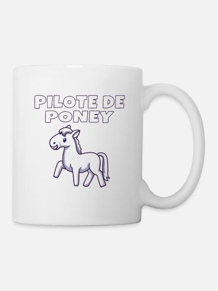 Pilote de poney - Mug blanc - blanc