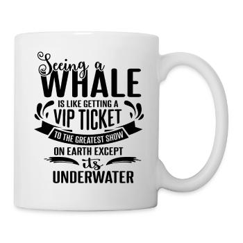Rorqual bleu pour béluga et mammifères marins - Mug blanc - blanc - Droite