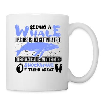Marine mammals for orca watching and humpback whale - Mug - white - Right