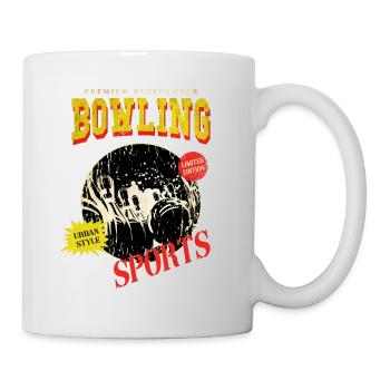 Bowling Bowling Bowling Ball Pins Bowling Players - Mug - white - Right