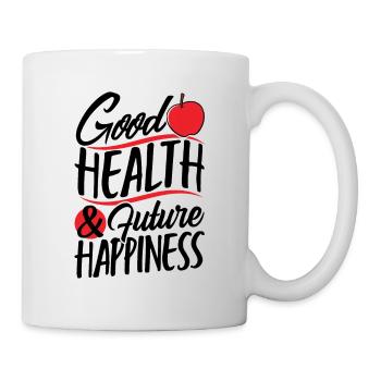 Good health and future happiness - Tasse - Weiß - Rechts