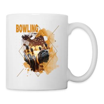 Bowling Bowling Bowling Ball Pins Bowling Players - Mug - white - Right