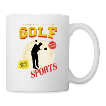 Golf Golf Golfer Sport Hobby Club Vintage - Mug - white - Right