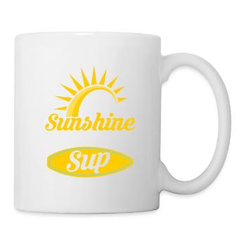 All I Need Is Sunshine And My SUP Stand Up Paddle - Tasse - Weiß - Rechts