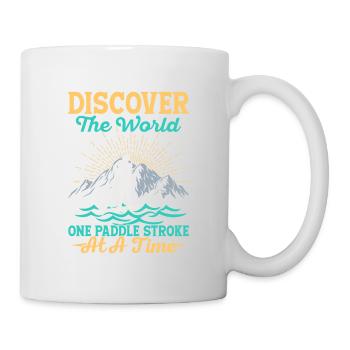 Discover The World Stand Up Paddling Board - Tasse - Weiß - Rechts