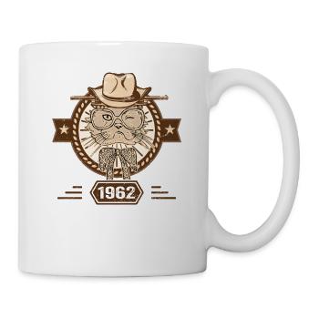 1962 | Cadeau D'anniversaire | Amoureux Du Chat - Mug blanc - blanc - Droite