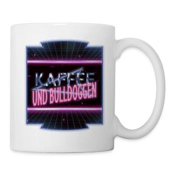 bachhund bullterrier geschenk montag süchtig pfote - Tasse - Weiß - Rechts