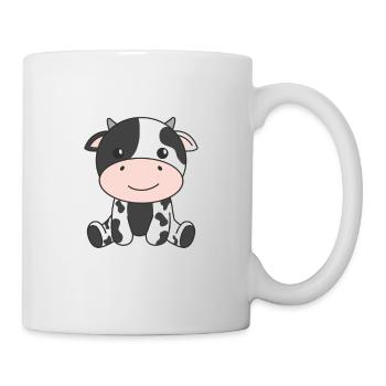 Kuh süße Tiere für Kinder manga kühe - Tasse - Weiß - Rechts