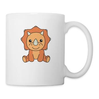 Triceratops animaux mignons pour enfants manga dinos - Mug blanc - blanc - Droite