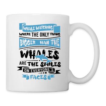 Conception de baleines à bosse pour l’océan, la mer, la baleine et les baleines - Mug blanc - blanc - Droite