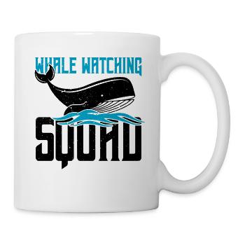 Whale design for whales and blue whales or beluga whales - Mug - white - Right