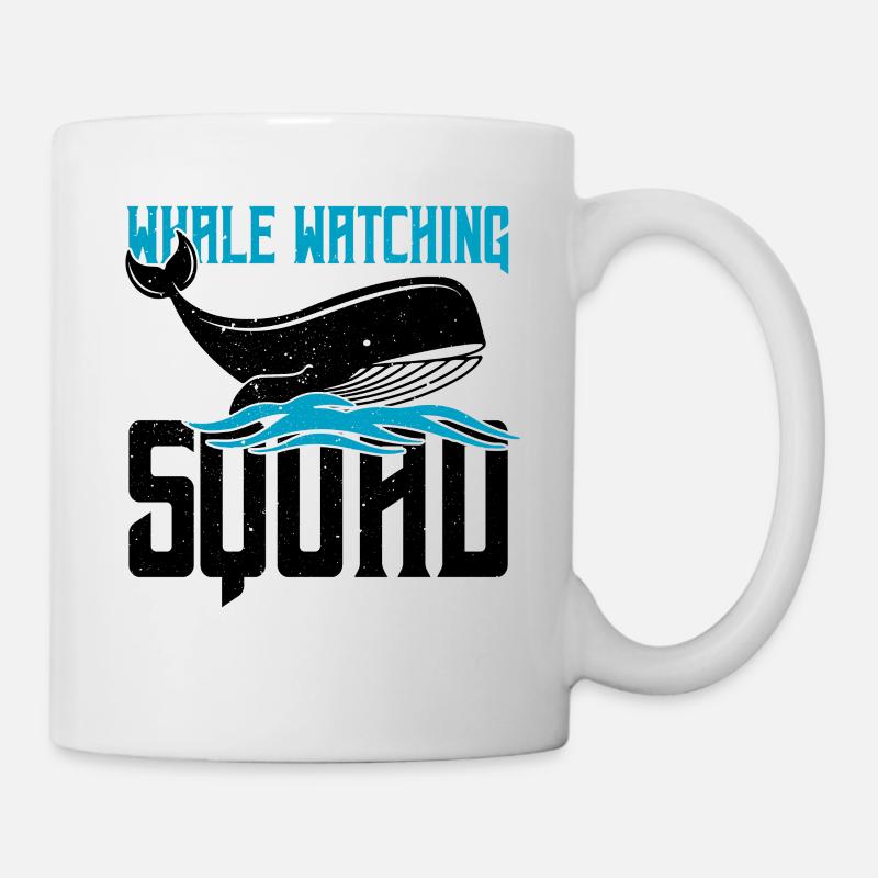 Wal-Design für Wale und Blauwale oder Belugawale - Tasse - Weiß