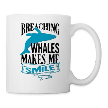 Conception de baleines à bosse pour l’océan, la mer, la baleine et les baleines - Mug blanc - blanc - Droite