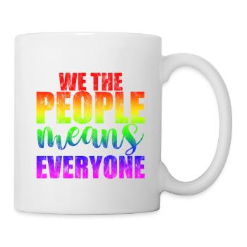 Nous le peuple signifie tout le monde 3 - Mug blanc - blanc - Droite