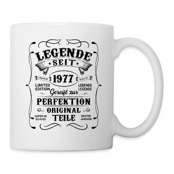 1977 Vintage Original 1977 Geburtstagsgeschenk - Tasse - Weiß - Rechts