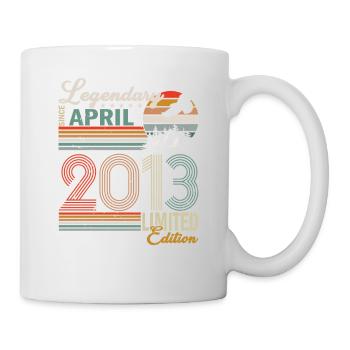 Vintage Rétro Anniversaire Avril 2013 - Mug blanc - blanc - Droite