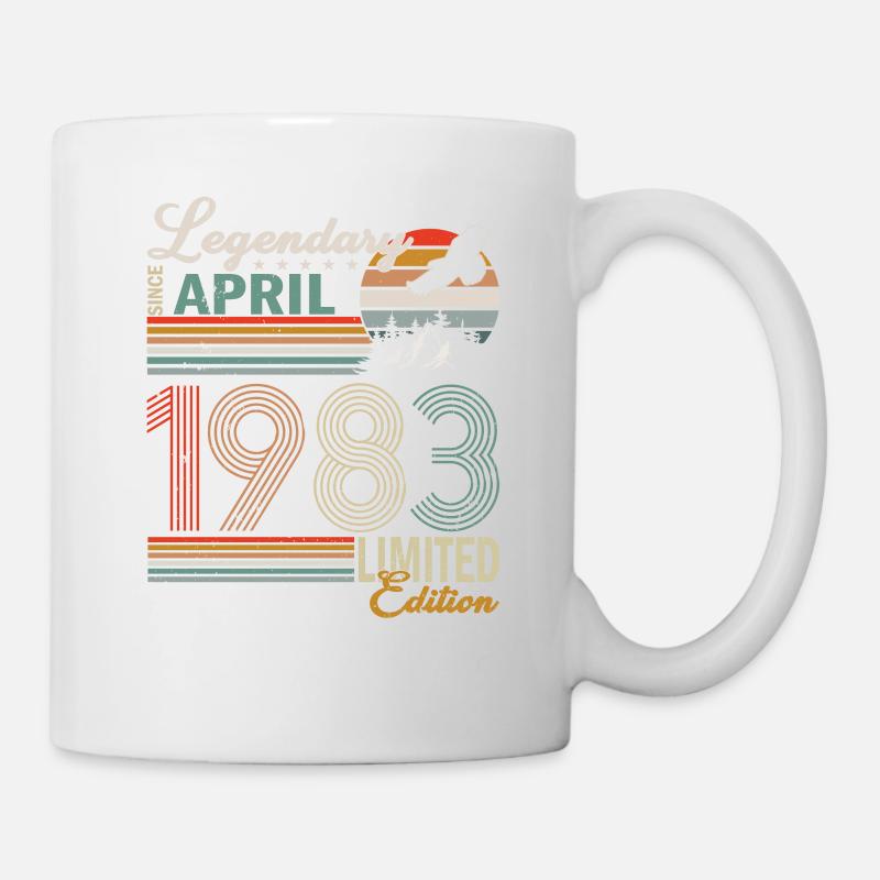 April 1983 Vintage Retro Jubiläum - Tasse - Weiß
