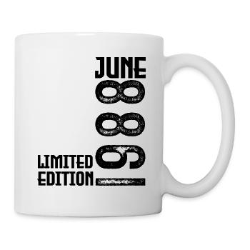 Geschenk Juni 1988 Geburtstag Juni 1988. Juni 1988 - Tasse - Weiß - Rechts