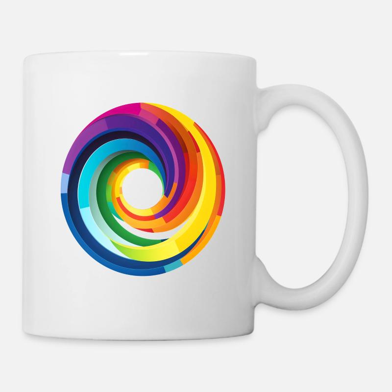 Regenkreis - Tasse - Weiß