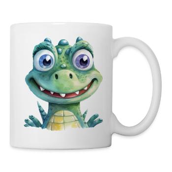 Aquarelles de crocodile - Mug blanc - blanc - Droite