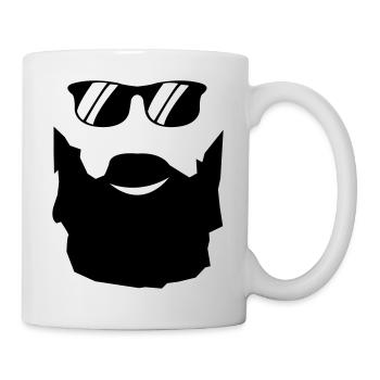 bart sonnenbrille - Tasse - Weiß - Rechts