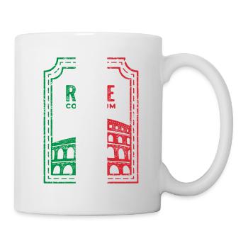 Rome Colosseum Rom Kolosseum Souvenir Italien - Tasse - Weiß - Rechts