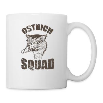 Escouade d’autruche Oiseau Autruche - Mug blanc - blanc - Droite