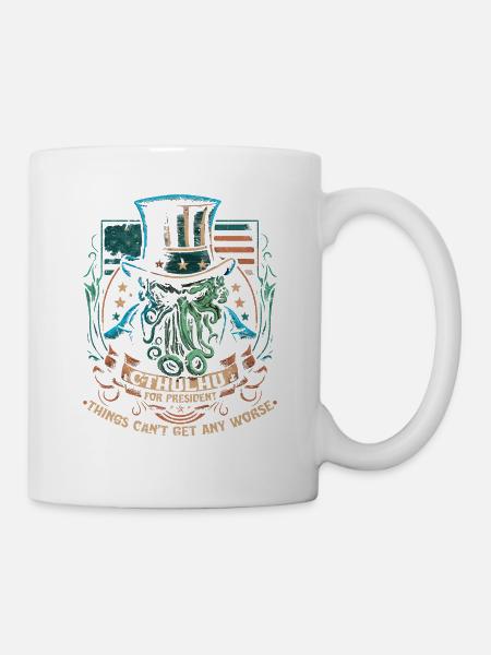 Cthulhu For President, Election 2024 Cosmic Horror - Tasse - Weiß