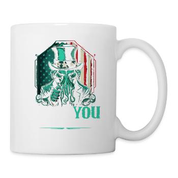 Cthulhu Cult, I Want You, Cosmic Horror Funny - Tasse - Weiß - Rechts
