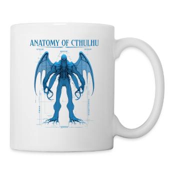 Anatomy Of Cthulhu, Cosmic Horror Cthulhu - Mug - white - Right
