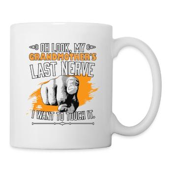 Look My Grandmother's Last Nerve Funny Grandma - Mug - white - Right