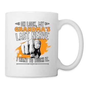 Look My Grandma's Last Nerve Funny Grandmother - Mug - white - Right