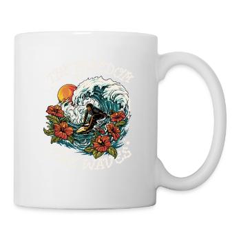 Tropisches Wellenreiten - Tasse - Weiß - Rechts