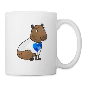 Signes d’autisme Capybara - Mug blanc - blanc - Droite