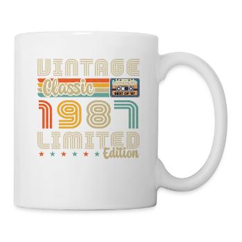 1987 Vintage Born in 1987 Birthday Gift - Mug - white - Right
