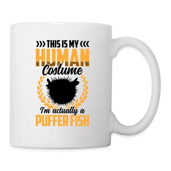 Juste un costume de poisson-globe poisson géant - Mug blanc - blanc - Droite