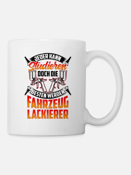 Die Besten werden Fahrzeuglackierer Lackierer - Tasse - Weiß