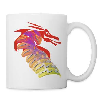 Paramoteur Dragon - Mug blanc - blanc - Droite
