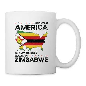 Born Zimbabwean Zimbabwe American USA Citizenship - Mug - white - Right