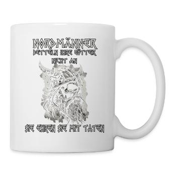 Heidnischer Wikinger Nordischer Krieger Wikinger - Tasse - Weiß - Rechts