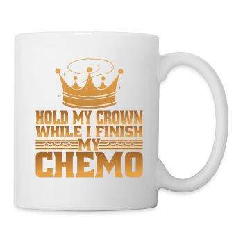 Tenez ma couronne pendant que je termine ma chimio 61 - Mug blanc - blanc - Droite