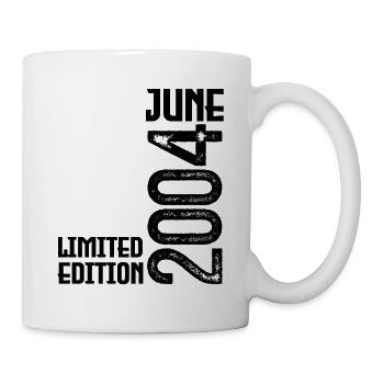 Geschenk Juni 2004 Jubiläum Juni 2004. Juni 2004 - Tasse - Weiß - Rechts